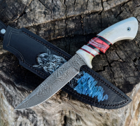 Нож Гефест из мозаичной дамасской стали купить на сайте koval-knife.shop
